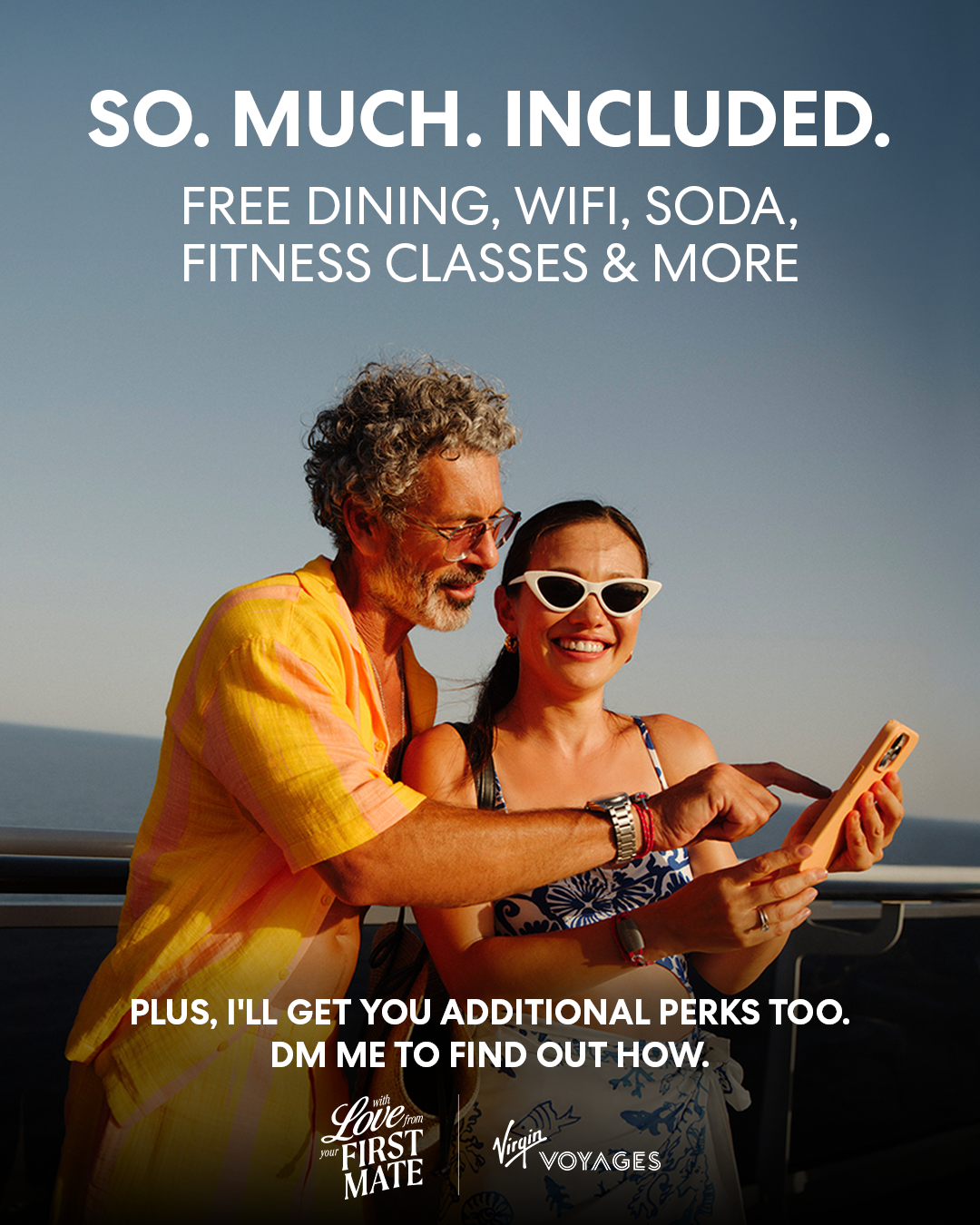 Virgin Voyages included dining WiFi soda and fitness classes